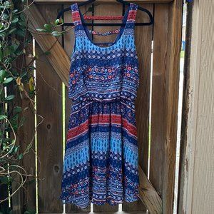 Xhilaration Patterned Sleeveless Dress